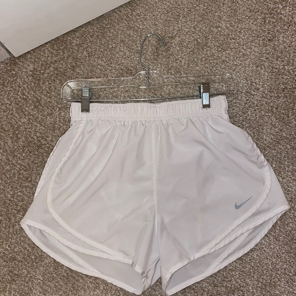 Nike Pants - Nike white athletic shorts